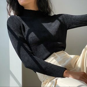 Aritzia Wilfred Black Sweater